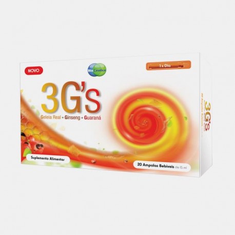 3G's Geleia real+Ginseng+Guaraná 20 ampolas